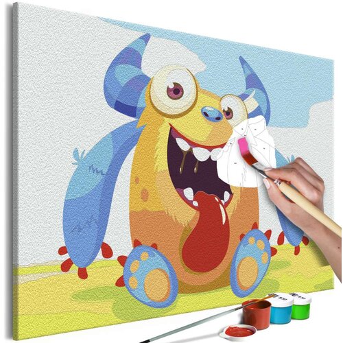  Slika za samostalno slikanje - Cute Monster 60x40 Slike