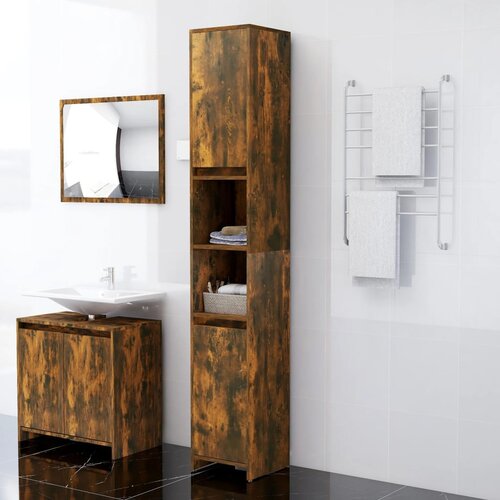 The Living Store Kopalni&amp;scaron;ka omarica dim. hrast 30x30x183,5 cm konstruiran les - Kopalni&amp;scaron;ka Omarica, (21436762) Slike