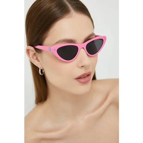 Chiara Ferragni Sunčane naočale za žene, boja: ružičasta