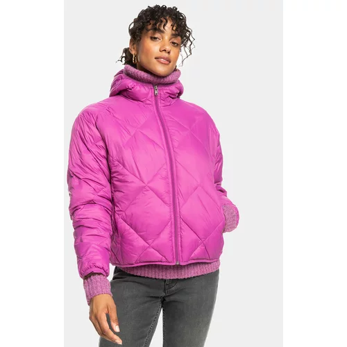 Roxy WIND SWEPT HOODED Ženska lagana prošivena jakna, ružičasta, veličina