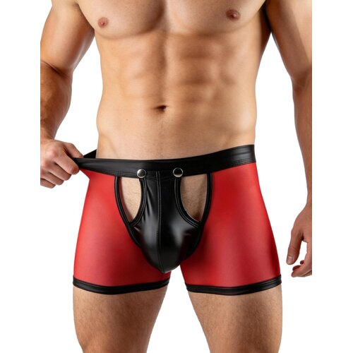 Ohyeah 2026 BOKSARICE Ohyeah MP256 Black/Red - rdeča mreža, umetno usnje, odpirajoč sprednji žep Slike
