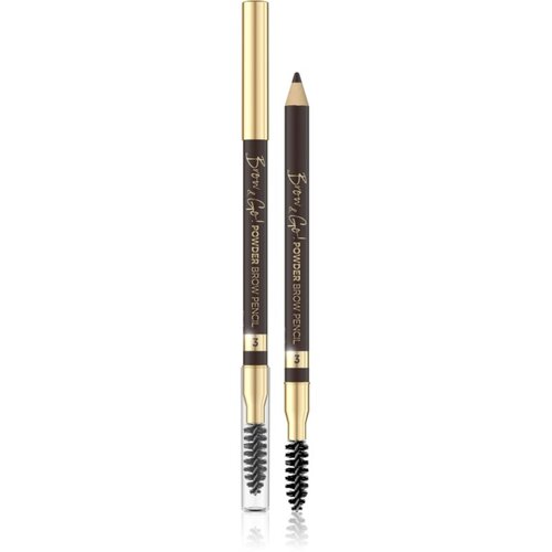 Eveline Cosmetics Brow &amp;amp; Go! Powder Brow Pencil obojestranski svinčnik za obrvi odtenek 03 1 kos Slike