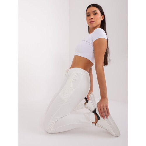 RELEVANCE Sweatpants-RV-DR-9249.34P-ecru Cene