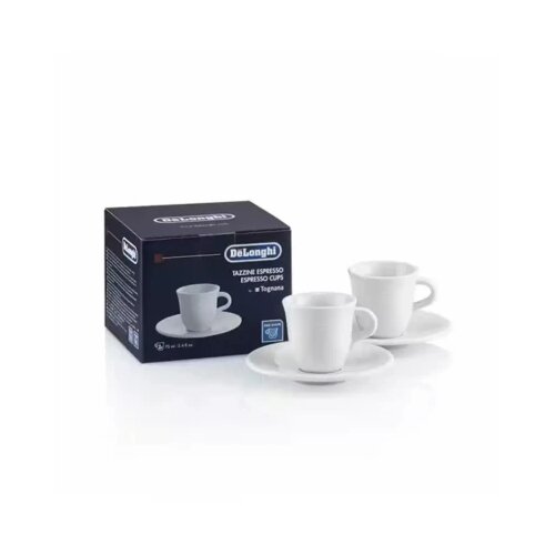 DeLonghi Set &amp;scaron;olja za espresso DLSC308, 2 komada, Bele Slike