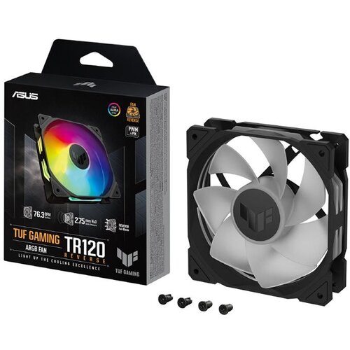 Asus Ventilator TUF Gaming TR120 ARGB Reverse Black Cene