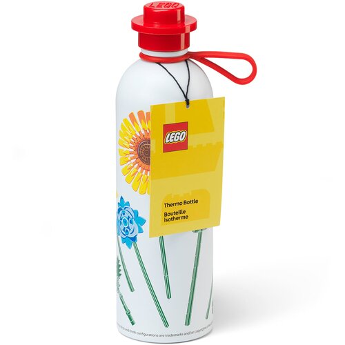 Lego Crvena/bijela metalna dječja termosica 560 ml Botanicals &amp;ndash; Slike