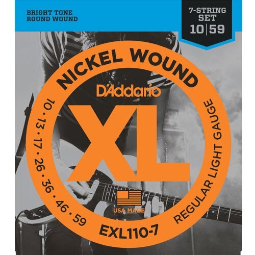 D&amp;#039;Addario EXL110-7 10-59 žice za 7-žičanu električnu gitaru Slike