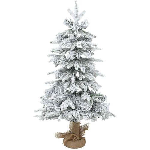 Mini božićno drvce zasnježeno 45 cm PVC i PE Zelena i bijela - Zelena i bijela 45 cm bez LED svjetala Slike