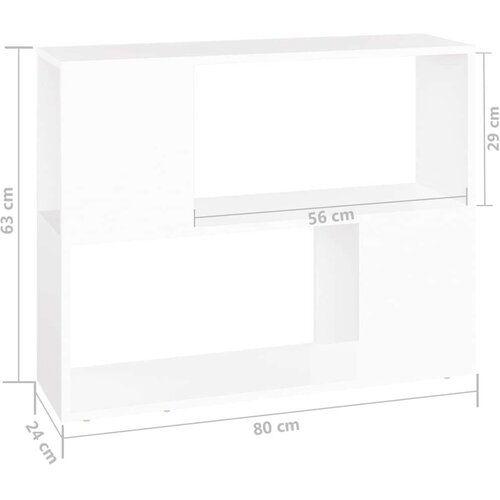 VidaXL TV ormarić bijeli 80 x 24 x 63 cm od iverice Slike