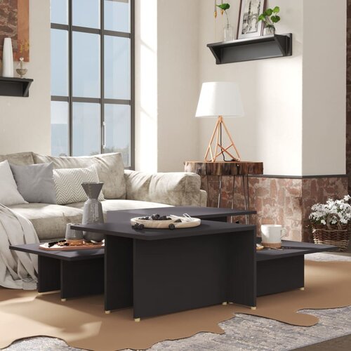  Stolići za kavu 2 kom sivi 111,5 x 50 x 33 konstruirano drvo Cene