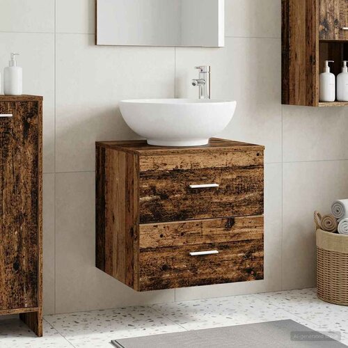  Umivaonik s policom Staro drvo 49,5 x 44,5 x 66,5 cm Cene