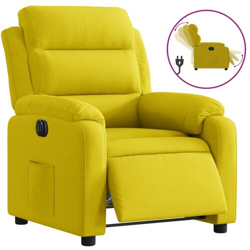 Maison Chic Električni naslanjač - Relax naslanjač rumen žamet, (22062331) Slike
