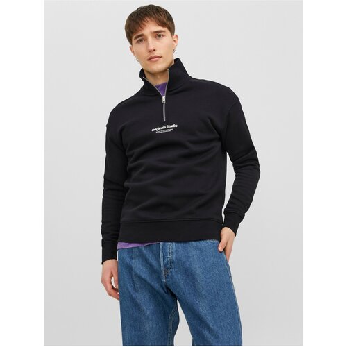 Jack & Jones Black Mens Sweatshirt Vester - Men Cene
