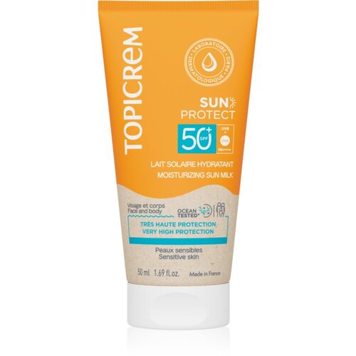 Topicrem Sun Protect Moisturizing Sun Milk vlažilni losjon za sončenje SPF 50+ 50 ml Cene