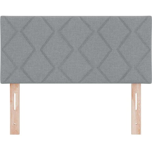  LED glava kreveta Svijetlo siva 90 cm tkanina Slike
