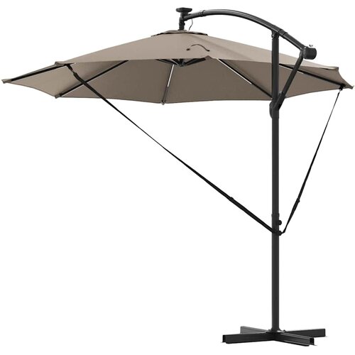  Suncobran Sivo-smeđa 294 x 294 x 248 cm Poliester i aluminij Slike
