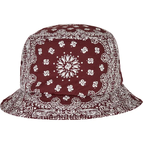 Flexfit Bandana Print Bucket Hat Cherry/White