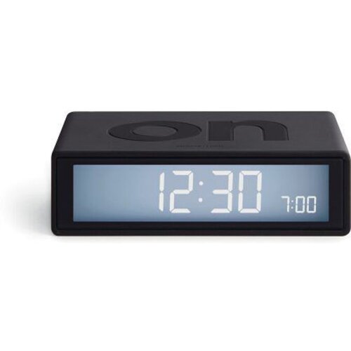 Lexon Flip+ Travel LCD potovalna digitalna gumijasta budilka temno siva Cene