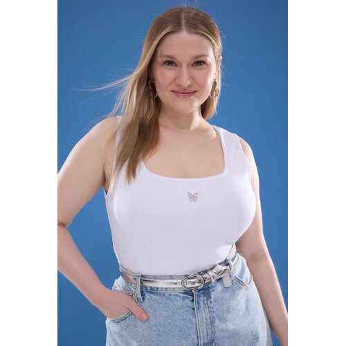 Trendyol Ženska majica Tbbss25Cv00008, Bela Cene