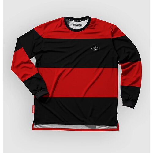 Loose Riders Baseline Bold Long Sleeve Jersey red Cene