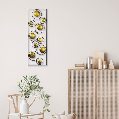 Wallity Zidna dekoracija Metal Art Life, 90x32x5 cm, Šarena Cene