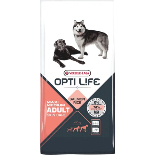 Opti Life Medium & Maxi Adult Scin Care, 12.5 kg Slike