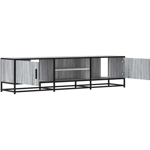 vidaXL TV ormarić sivi Sonoma 160x35x41 cm Konstruirano drvo i metal Cijene