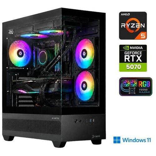 ANNI gaming namizni računalnik Gamer Extreme Lite R5 7500X3D Ryzen 5 7500X3D/16GB/1TB SSD/Windows 11 Home/RTX 5070 Cene