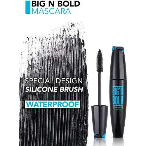 Flormar Big&amp;#039;n Bold Waterproof vodootporna maskara za produljenje trepavica 15 ml Slike