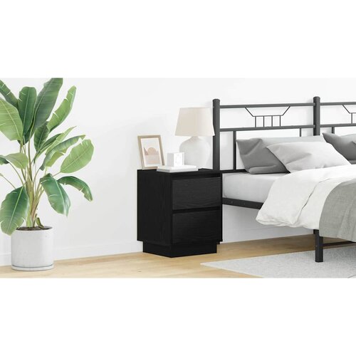  Noćni ormar s ladicama 2 pcs Crni hrast 39 x 34,5 x 50 cm Cijene