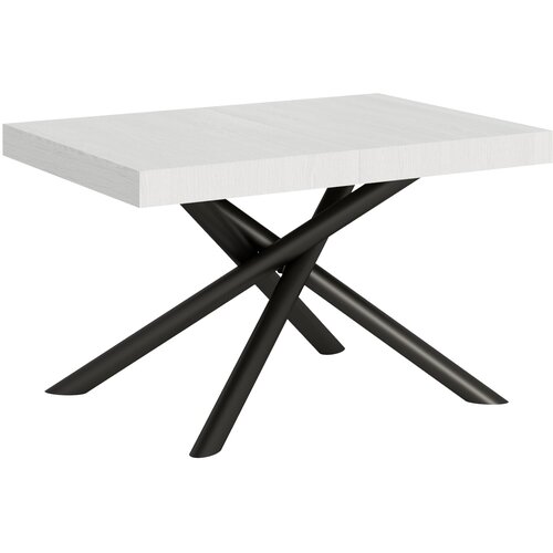 Itamoby &amp;nbsp; Famas (90x130/390 cm) - bela, barva nog: antracit - raztegljiva jedilna miza, (20841825) Slike