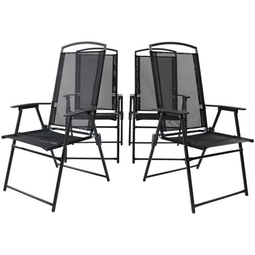 Gardenson Set Vrtnih Stolov Antracit, 4-Delno Slike