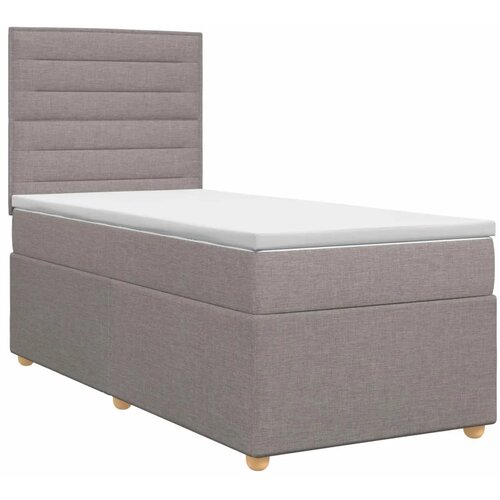  Boxspring krevet s madracem Sivosmeđa 80 x 200 cm Tkanina - Sivosmeđa 80 x 200 cm Dizajn linija Slike
