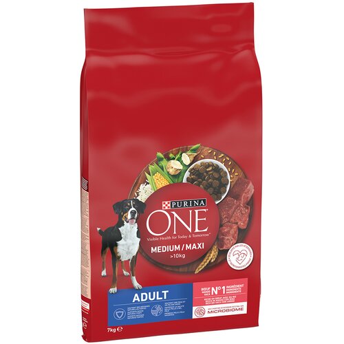 Purina ONE Medium/Maxi Adult govedina in riž - 7 kg Cijene