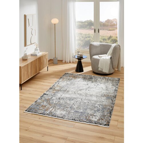Dieter Knoll tkana preproga poseidon 80/150 cm tkano siva, večbarvno Slike