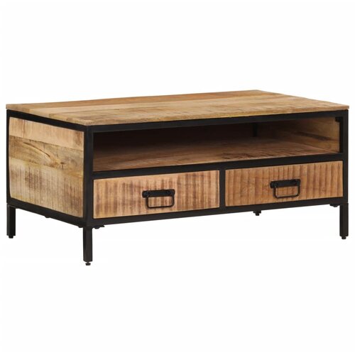 The Living Store Klubska mizica 90x50x30 cm trden robusten mangov les - Klubska Mizica, (21575002) Slike