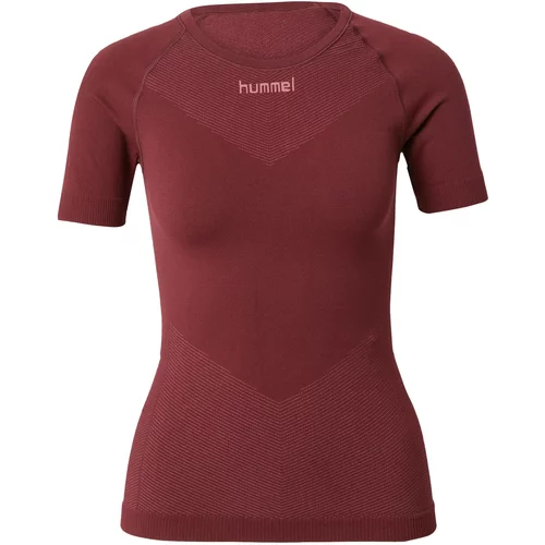 Hummel Funkcionalna majica 'First Seamless' jajčevec / temno rdeča