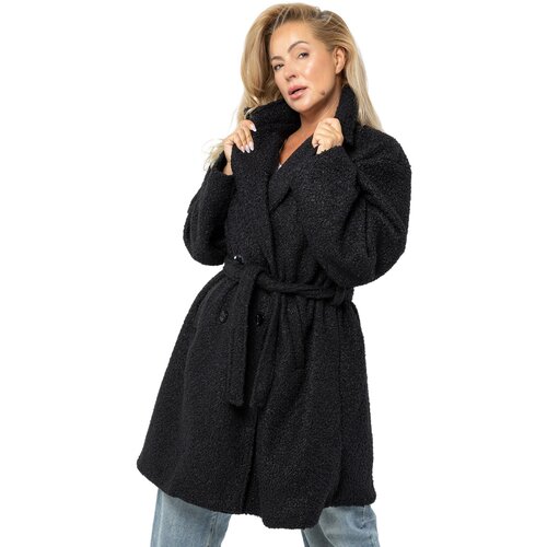 Pri Women's TEDDY boucle fabric bear coat Cene