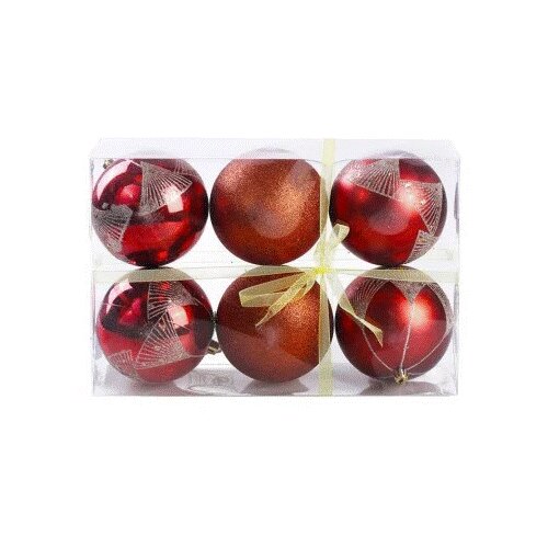 Olimp Sport Icy print crvena novogodišnja kugla Cene