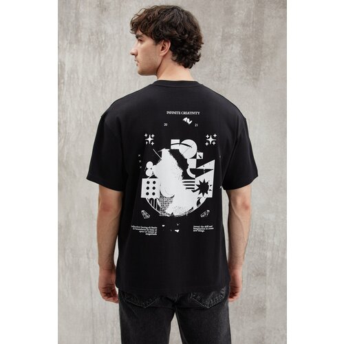 GRIMELANGE BOWEN Relaxed Black Single T-Shirt Slike