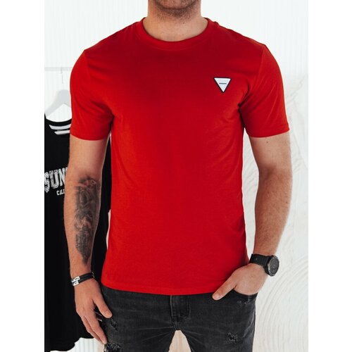 DStreet Basic red men's T-shirt Slike