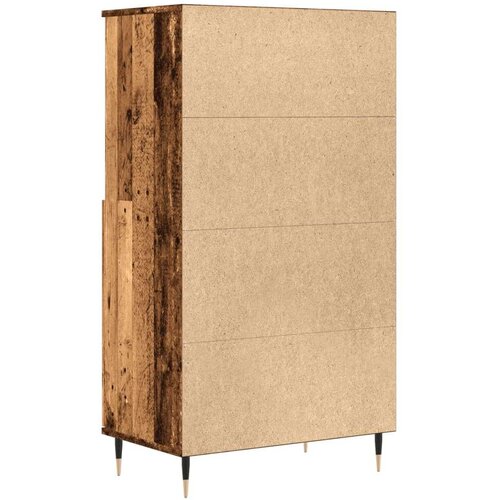 VidaXL Visoka komoda boja staro drvo 60x36x110 cm konstruirano drvo Slike