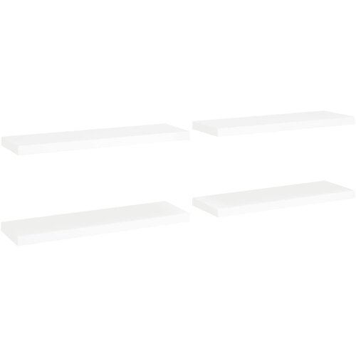Maison Chic 4 kosi Stenske Police - Viseče police bele 80x23,5x3,8 cm MDF, (21793836) Cene