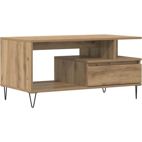  Stol za kavu Artisan hrast 90x49x45 cm izrađeno drvo Slike