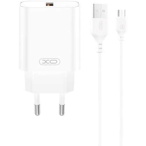 XO wall charger CE33 QC 18W 1x USB white + cable USB-C Cijene