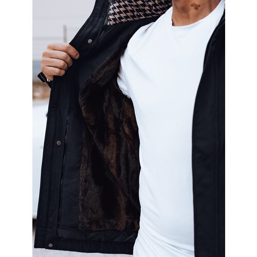 DStreet Men&amp;#039;s winter jacket with hood dark blue Slike
