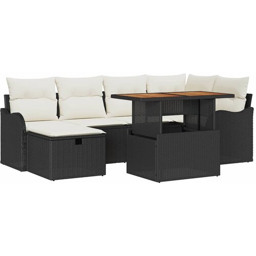  Sjedeća garnitura za vrt 7 kom. poliratan 232.5 x 122.5 x 85 cm Slike