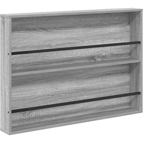  Polica za časopise s policom 2 pcs Siva Sonoma 100 x 12 x 70 cm Slike