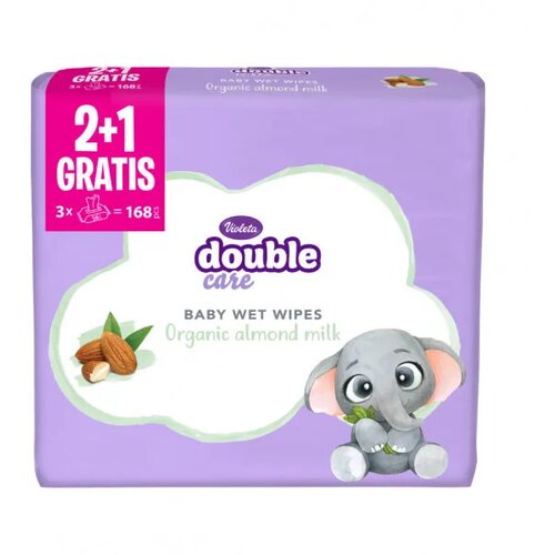 Violeta baby vlažne maramice sensitive care badem 3x56kom Cijene