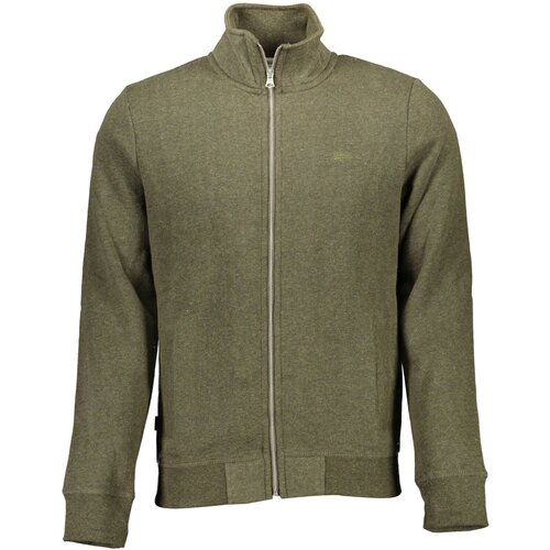 Superdry SWEATSHIRT WITH ZIP MAN GREEN Slike